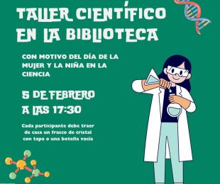 cartel del taller ciencia villar del rey
