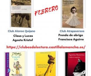 cartel de clubes de lectura virtual
