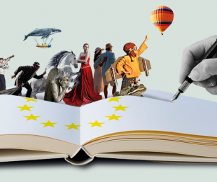 cartel día de los autores europeos