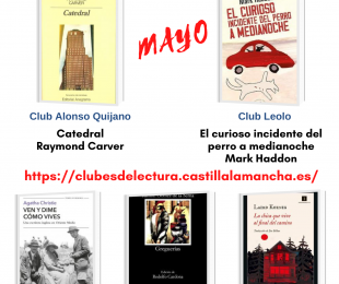 cartel mayo clubes de lectura virtuales