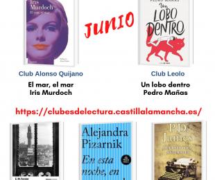 cartel club de lectura virtual junio