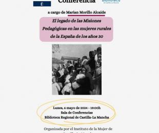 cartel conferencia  instituto de la mujer