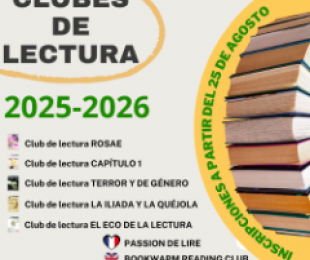 cartel clubes de lectura