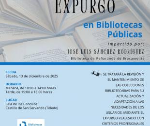 cartel sobre curso de formación de biblioetcarios