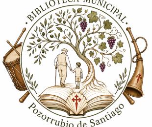 logotipo  biblioteca pozorrubio