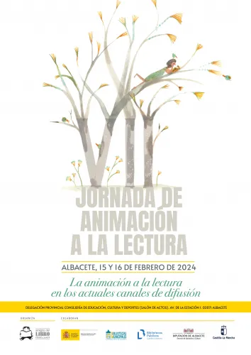 cartel difusión de las Jornadas de animacion a la alectura