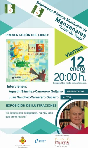 cartel presentación los tres cerditos