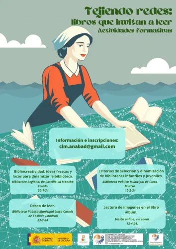 cartel del programa de formación tejiendo redes