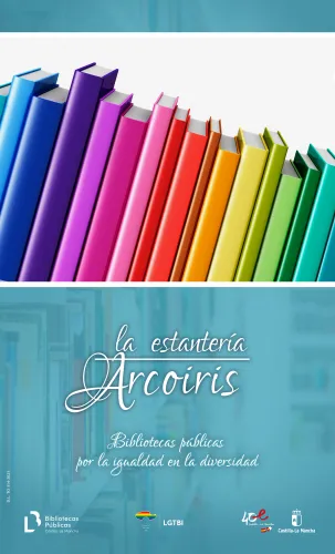 cartel estantería Arcoíris