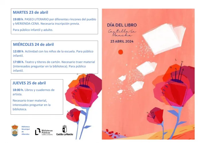 programa dia del libro  albendea