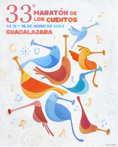 cartel del 33 maratón de cuentos