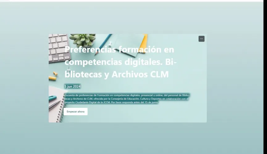 cartel de poertada de la encuesta