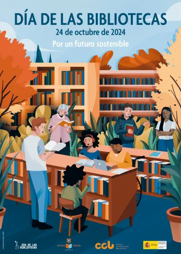 cartel dia de la biblioteca