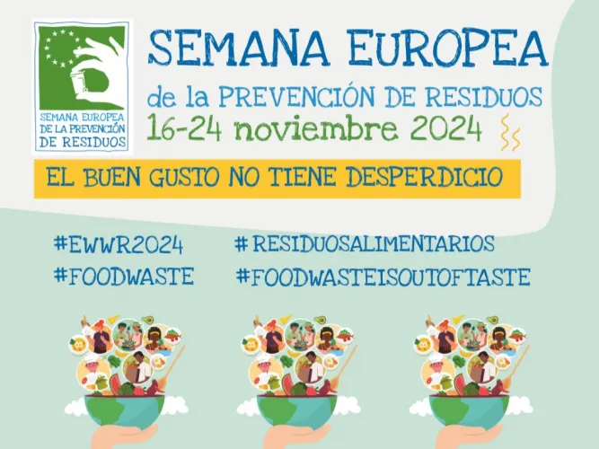 cartel semana europea contra  prevención de residuos