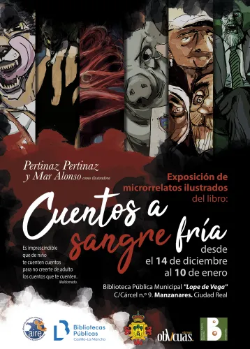 cartel exposición Cuentos a sangre fría