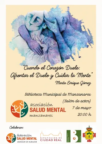 cartel de la charla cuando el corazón duele