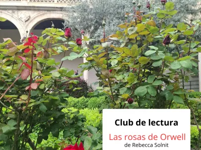 cartel del club de lectura las rosas de orwell del museo de santa cruz