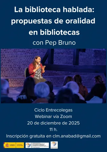 cartel de biblioteca hablada