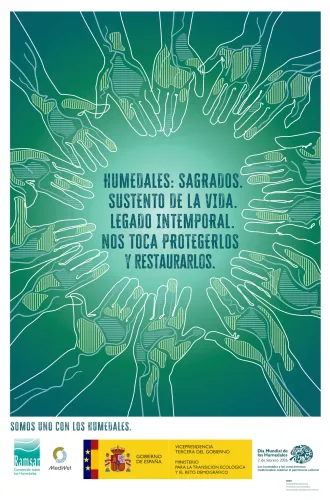 cartel humedales