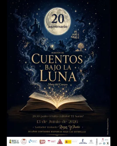Cartel cuentos bajo la luna