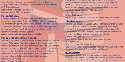 cartel del día del libro