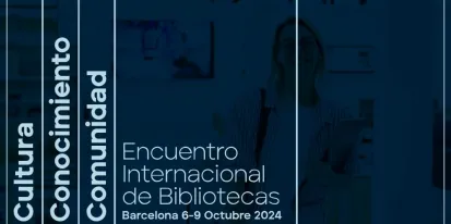 cartel  encuentro internacional de bibliotecas