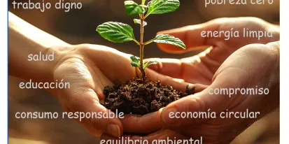 cartel rueda de lectura sostenibilidad