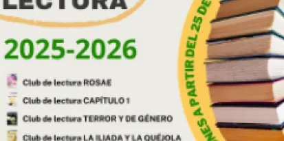 cartel clubes de lectura