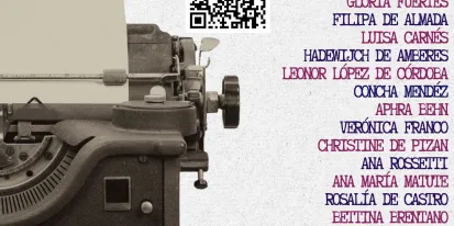 cartel del día de las escritoras